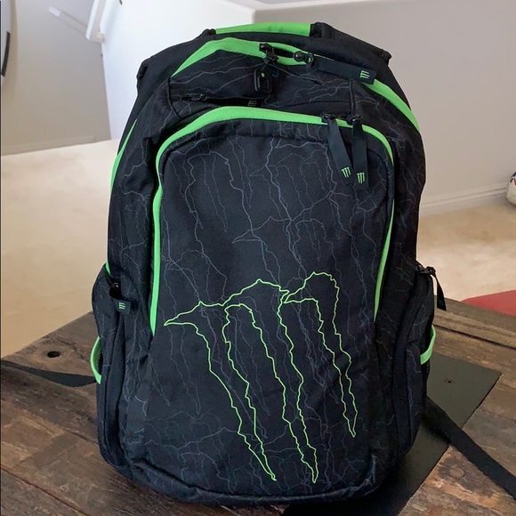Monster Energy Drink Backpack Wlaptop 